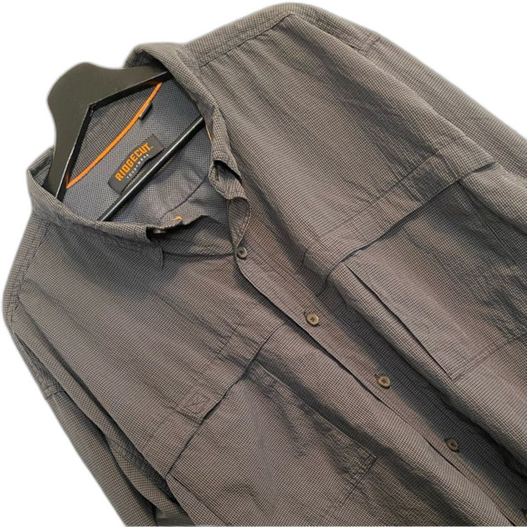 Ridgecut Toughwear 3XL Button Up Men's Shirt, Gray, Outdoorsy Athletic UB-38 - Picture 1 of 9